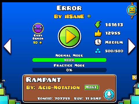 Geometry Dash Error