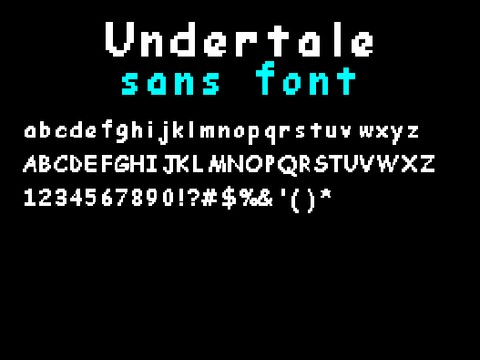 Undertale sans font