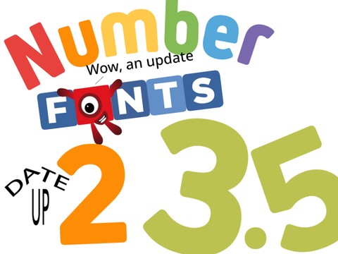 Number/Blocks Font 3.5 (UPDATE TWO)