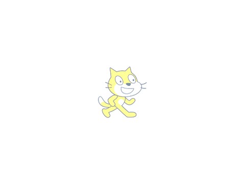 scratch cat powering up