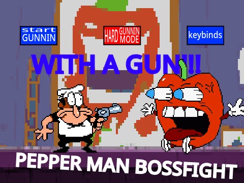 pizza tower engine: pepperman but you have a gun