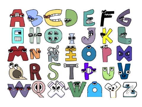 Alphabet Lore with 35 letters