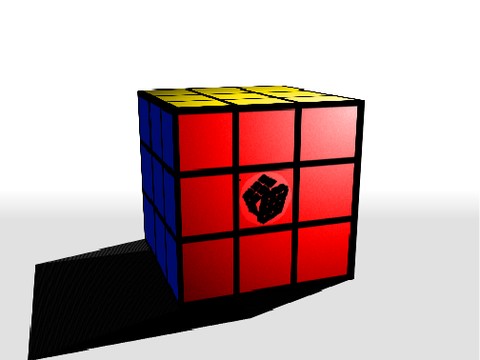 Rubik's Cube Render