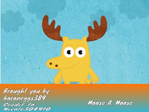 Moose A. Moose Vector Sprite (Noggin App)