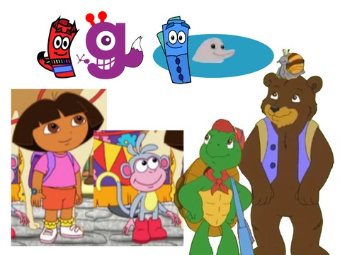 Dora and Boots love the original red map, and Franklin, Bear, Snail ...