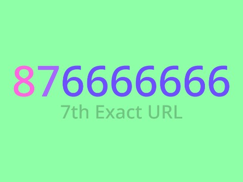 8, 7, a cluster of 7 6's