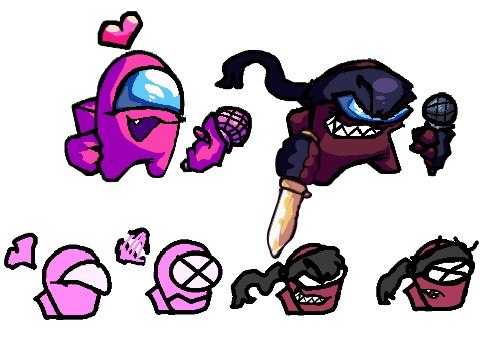 pink & maroon impostor v4 [icons!]