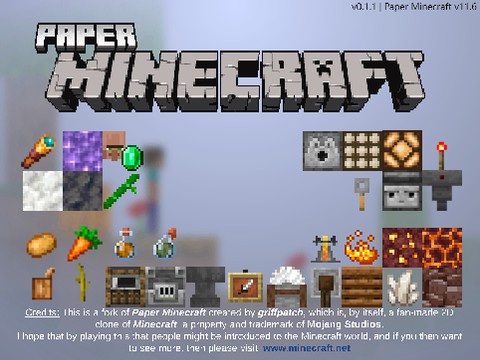 Paper Minecraft(3.3.0)buildings everywhere