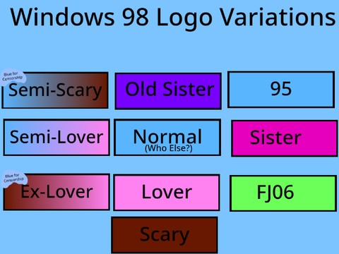 Windows 98 Logo Variations V9.5