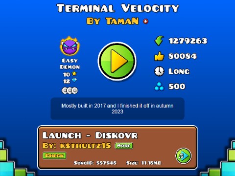 Geometry Dash Terminal Velocity