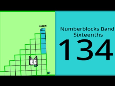 Numberblocks Band Sixteenths 134