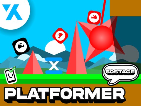 50stage!!超LONG!! PLATFORMER