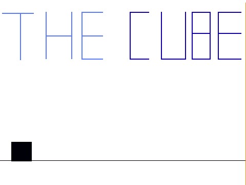 One Script, One Sprite, One Costume Game - The Cube