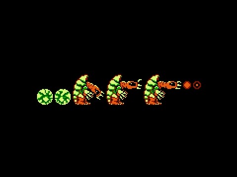 Metroid II Arachnus NES sprite sheet