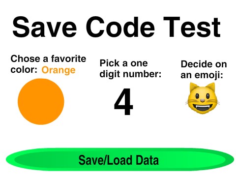 Save code Test
