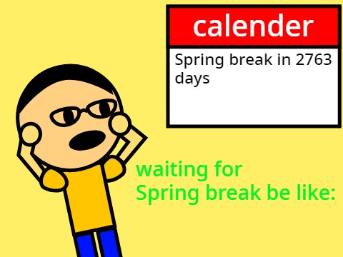waiting for spring break be like: