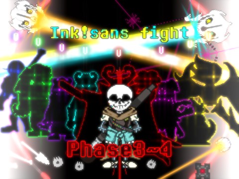 Ink!sans fight Phase3~4 ★by Tetu-bou★[Undertale au][Inktale]