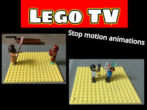 Lego stop motion TV